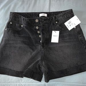 Women Black Jean shorts